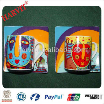 2014 Hot-selling Turkish Tea Set/Porcelain Children's Tea Set/Colorful Decal Cups & Saucers